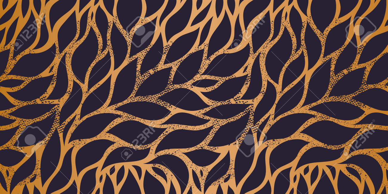 Vector seamless leaf Wallpaper, Luxury nature leaves pattern design, Golden banana leaf line arts, Hand drawn outline design for fabric , print, cover, banner and invitation. - 171495743 Vector seamless leaf Wallpaper, Luxury nature leaves pattern design, Golden banana leaf line arts, Hand drawn outline design for fabric , print, cover, banner and invitation. - 171495743