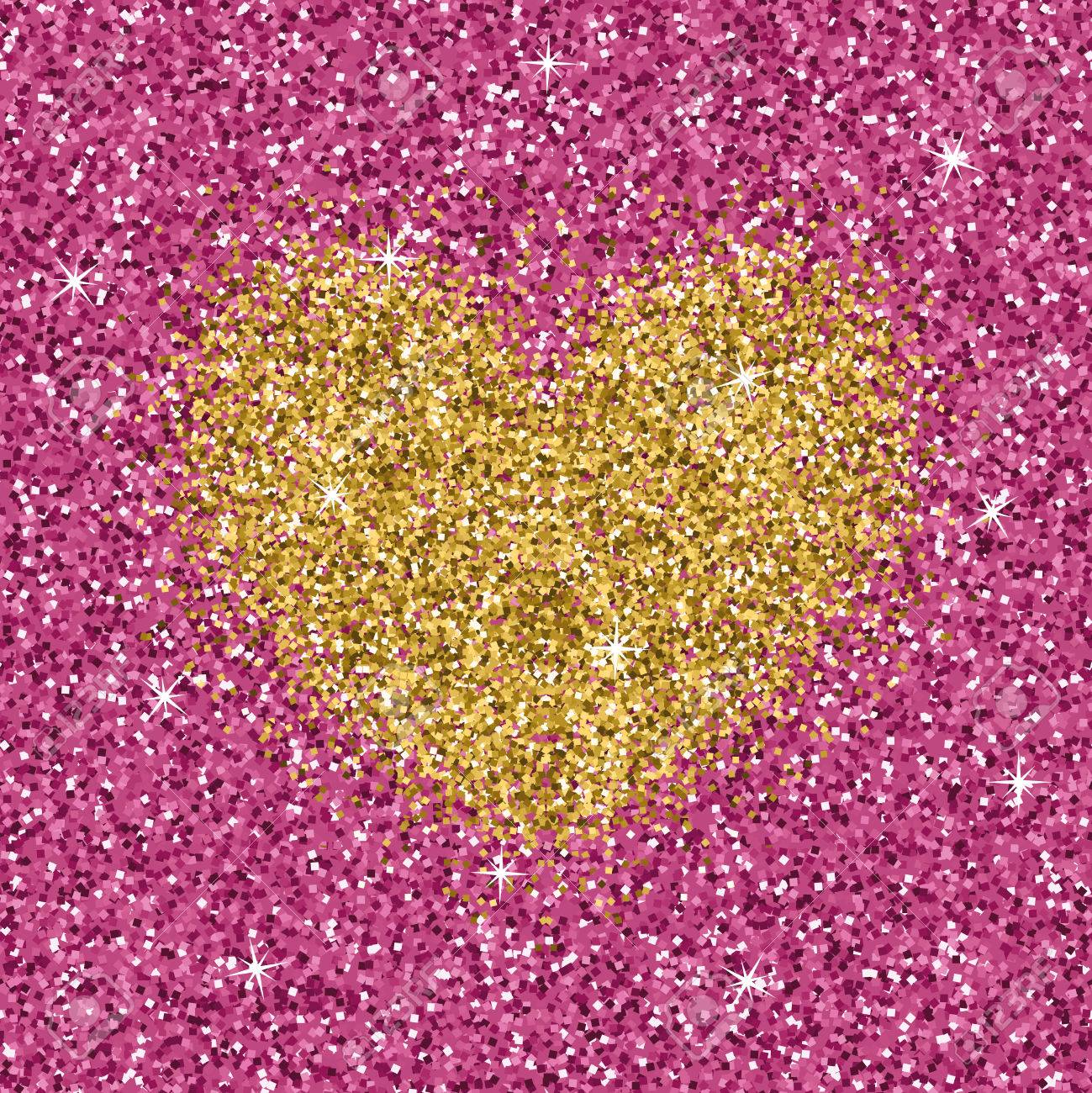 紫ピンクのテクスチャに黄色のゴールドラメ ハート 光る愛の背景 ベクトル図のイラスト素材 ベクタ Image 紫ピンクのテクスチャに黄色のゴールドラメ ハート 光る愛の背景 ベクトル図のイラスト素材 ベクタ Image