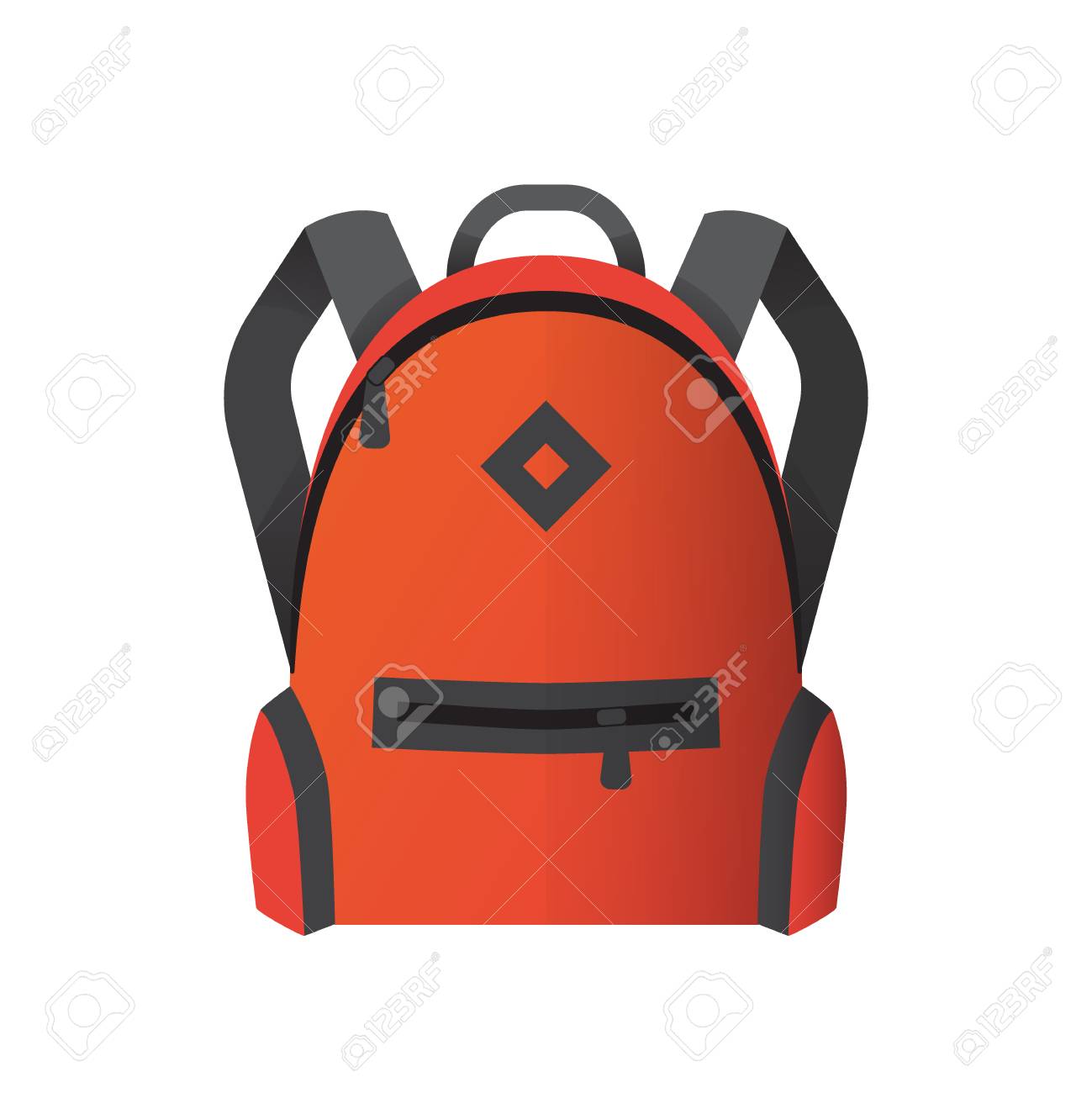 orange school backpack