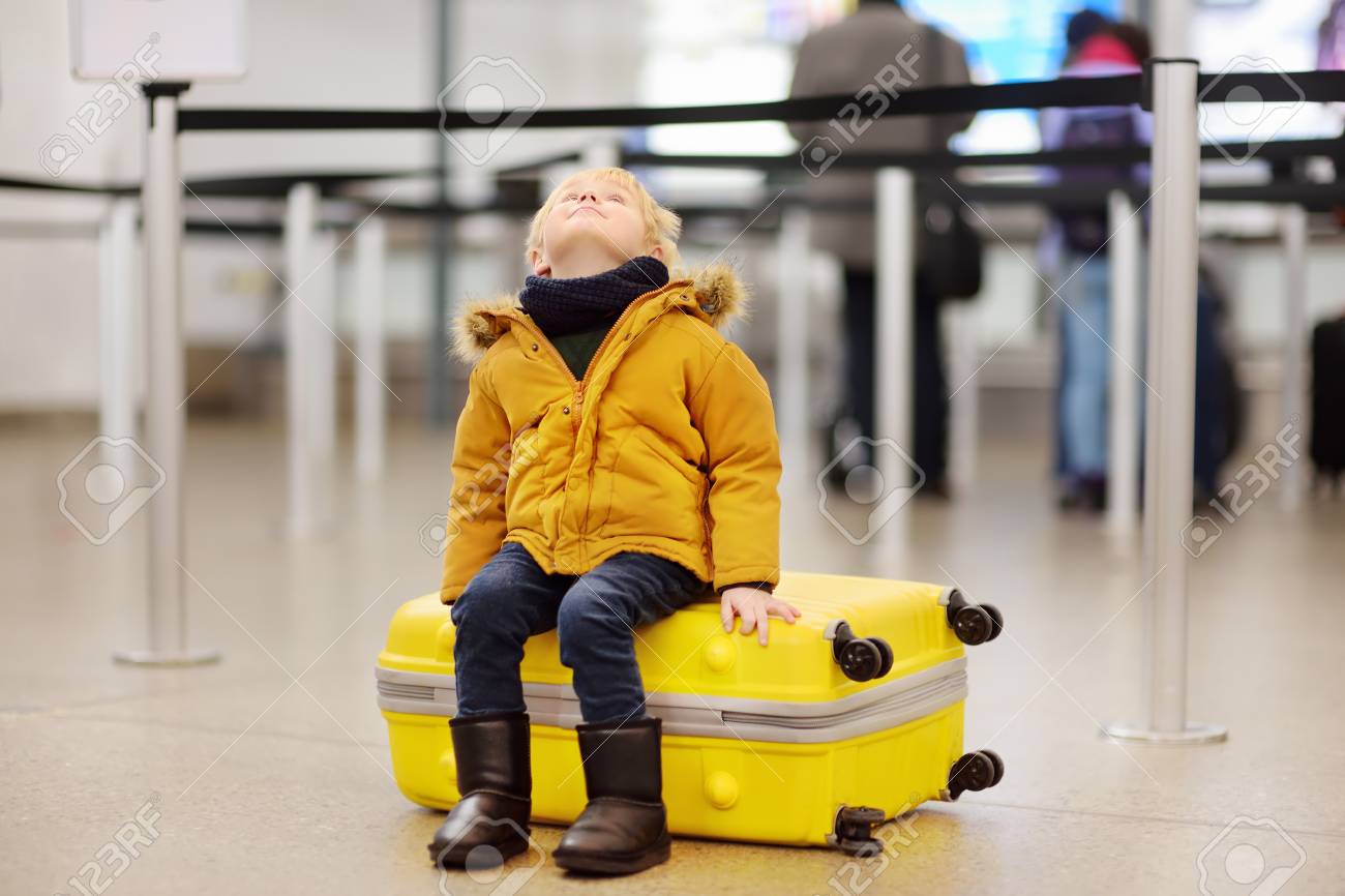 cute yellow suitcase