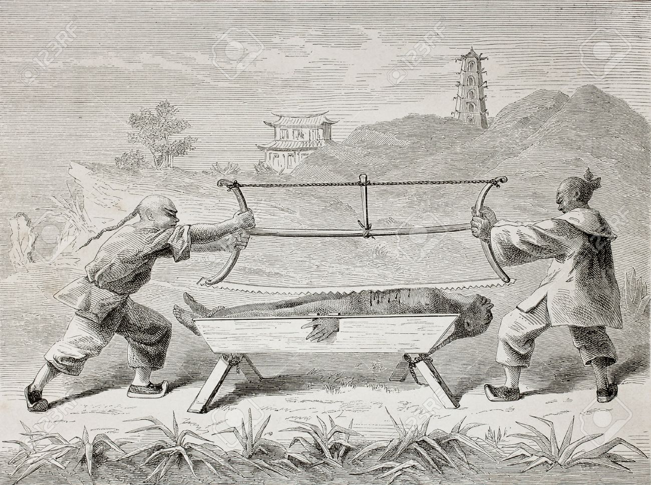 Parricides の恐ろしい中国の拷問の古いイラスト パリ ル ツアー Du Monde 公開 1864 Treves 後ベアードによって作成されました の写真素材 画像素材 Image Parricides の恐ろしい中国の拷問の古いイラスト パリ ル ツアー Du Monde 公開 1864 Treves 後ベアードによって作成されました の写真素材 画像素材 Image