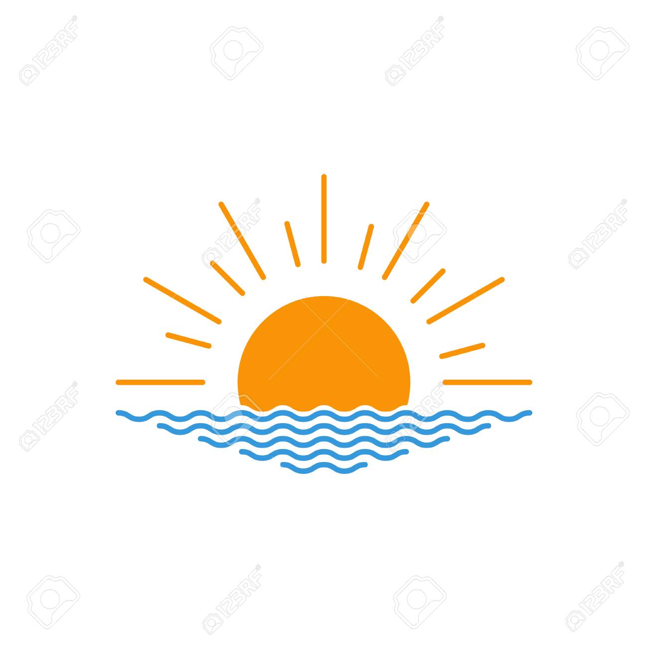 vector sunset or sunrise icon vector sunset or sunrise icon sunrise design