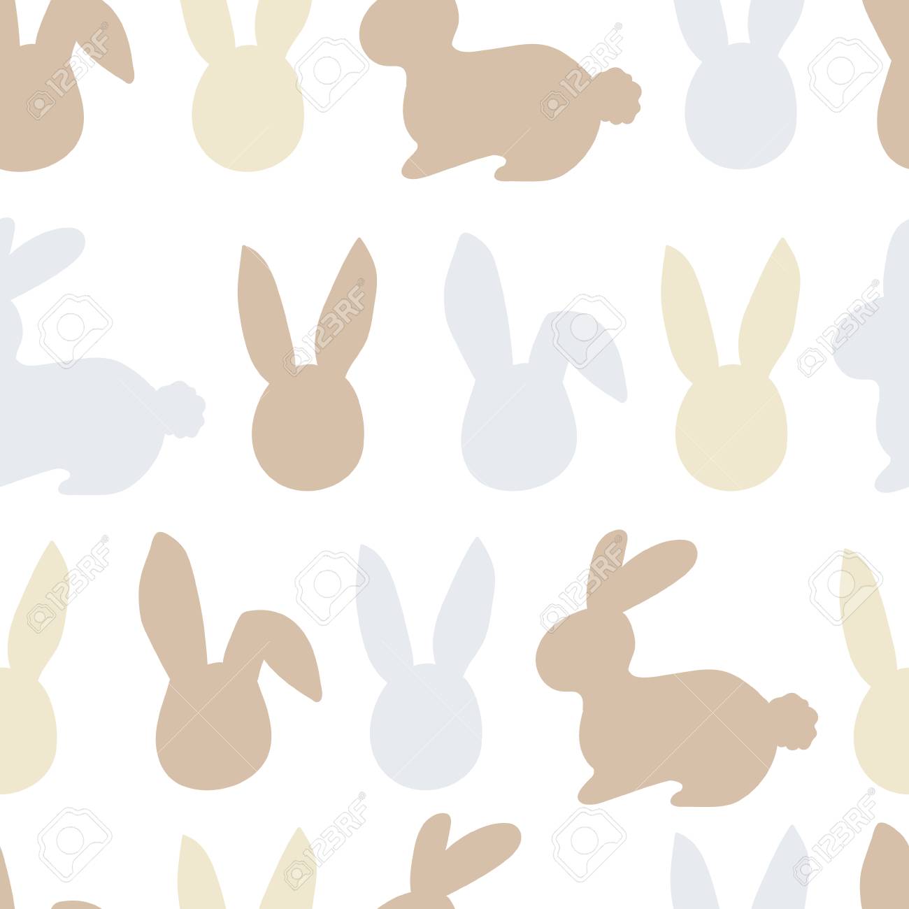Happy easter bunny pattern. Egg hunt vector illustration for flyer, design, scrapbooking, poster, banner, web element - 97417975 Happy easter bunny pattern. Egg hunt vector illustration for flyer, design, scrapbooking, poster, banner, web element - 97417975