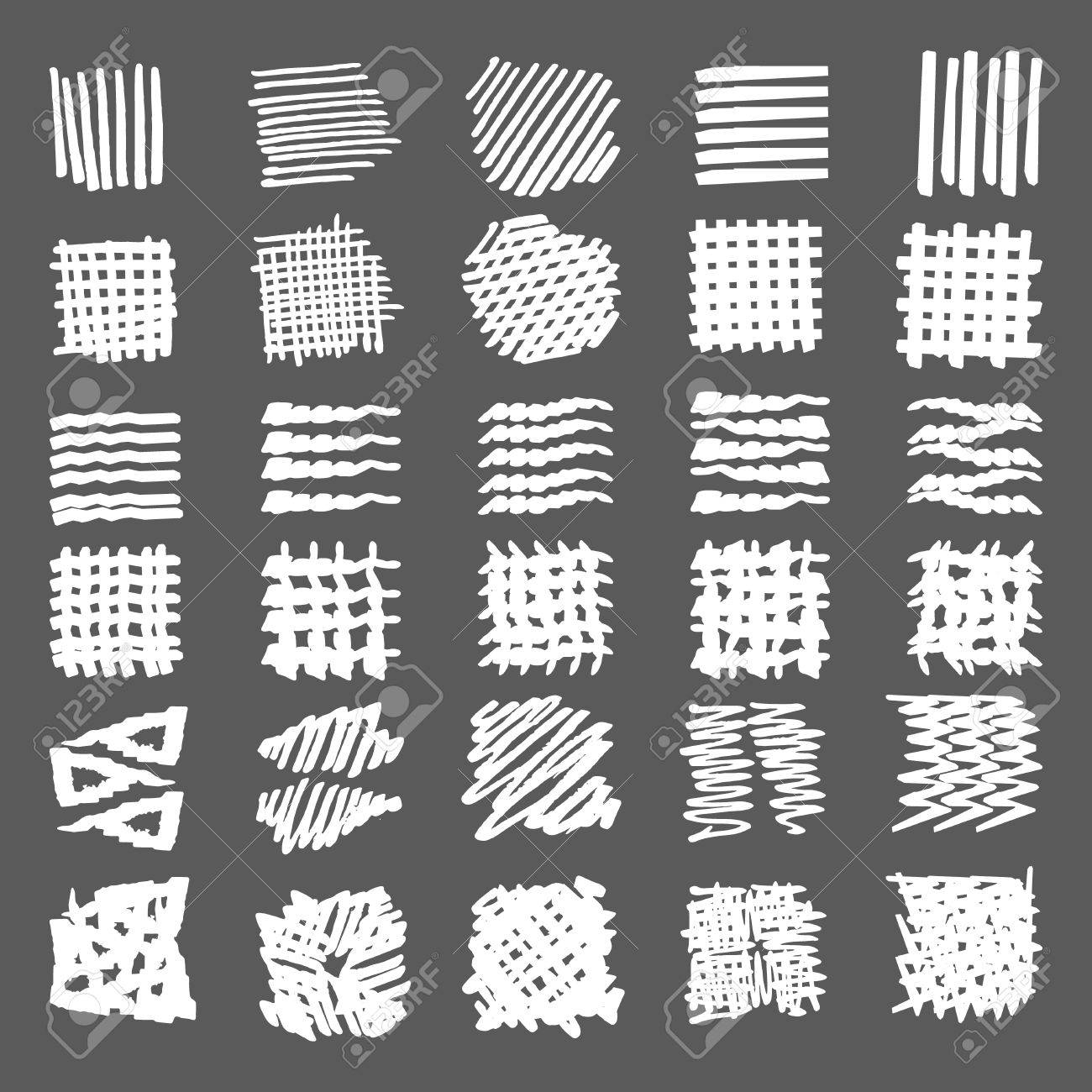 Hand Drawn Textures Different Shapes Scribble Line Spot Drop Vector Illustration Isolated Royalty Free Cliparts Vectors And Stock Illustration Image