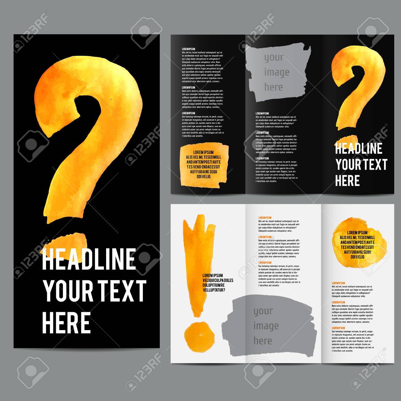 tri fold design templates