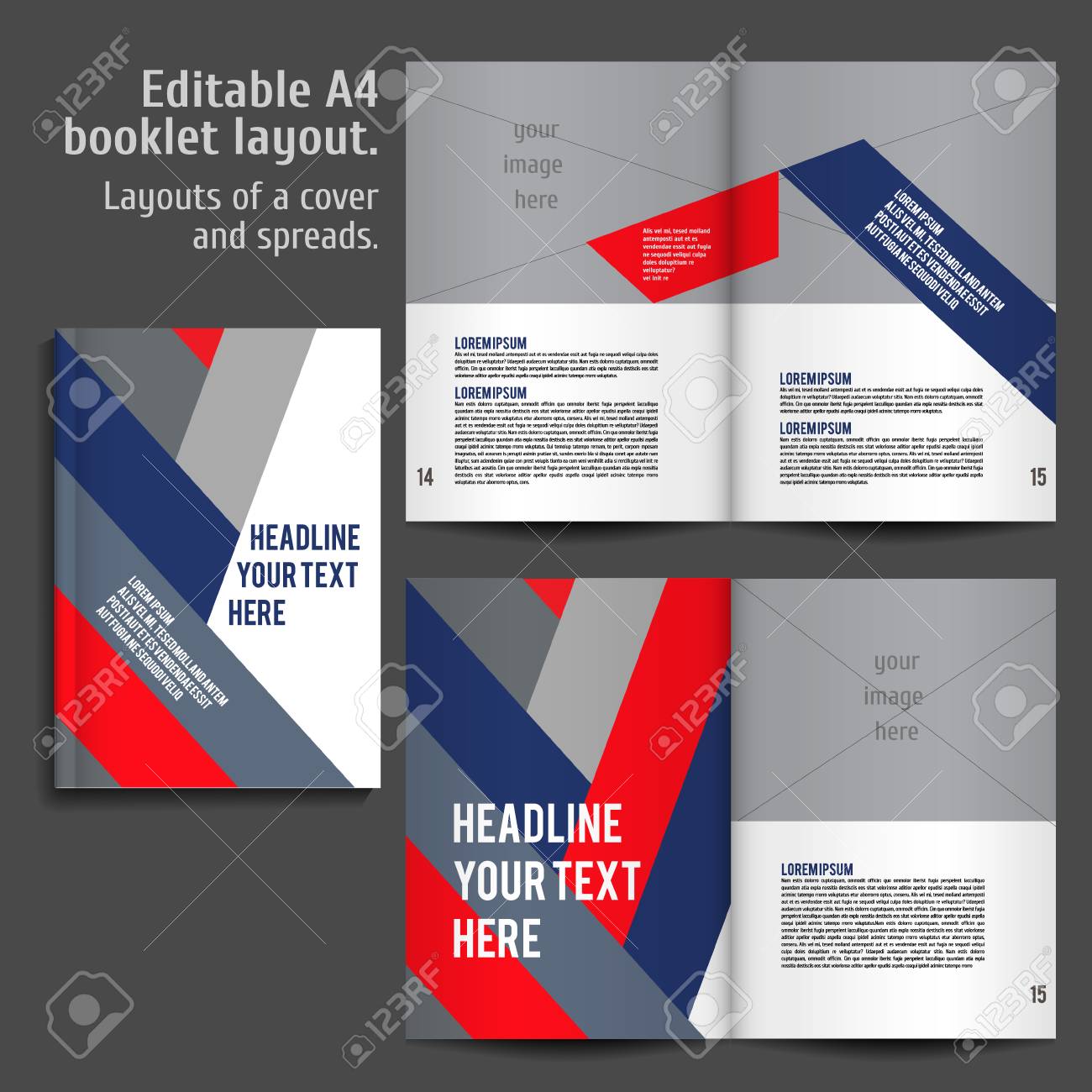 a4 book geometric abstract