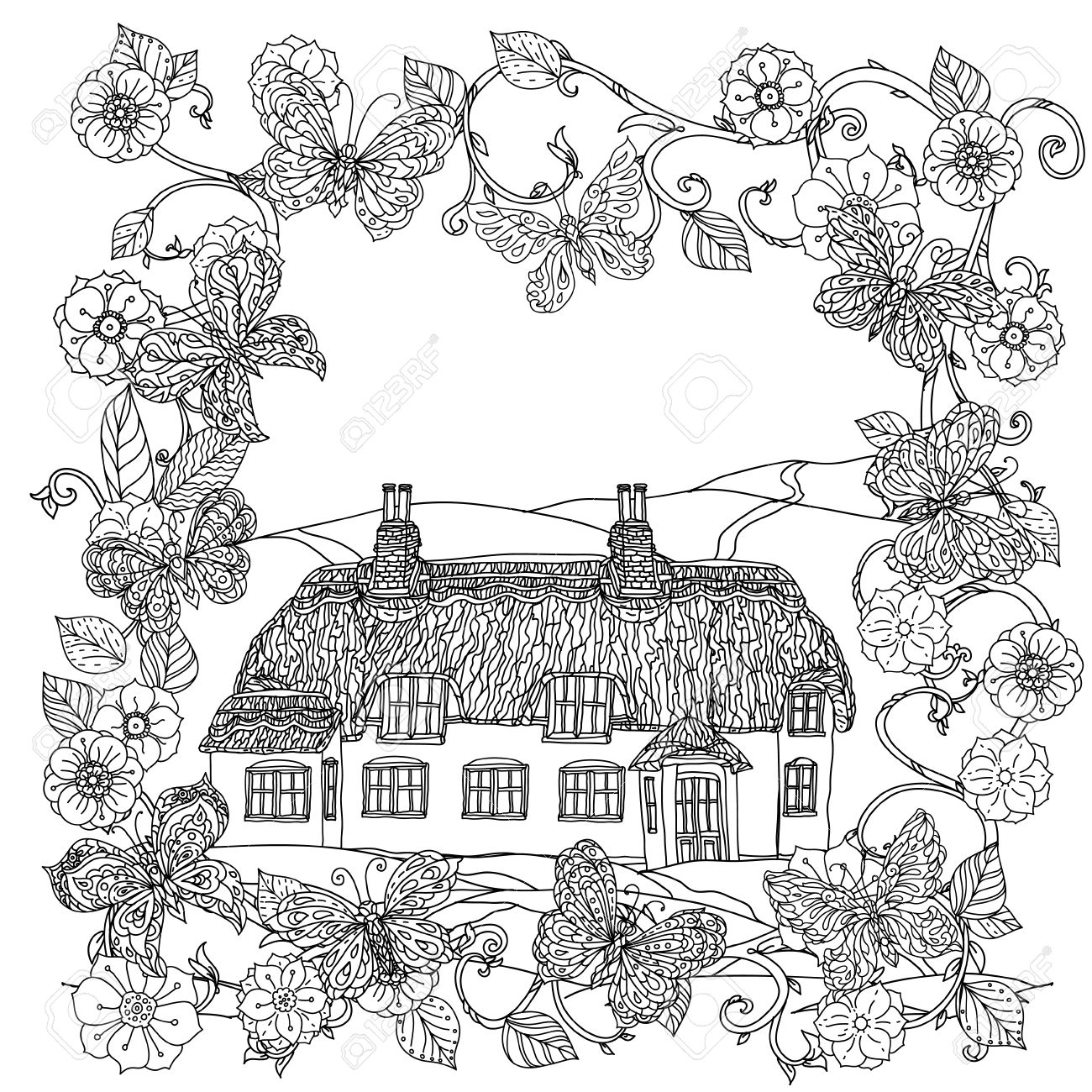44+ Victorian Houses Coloring Book HD