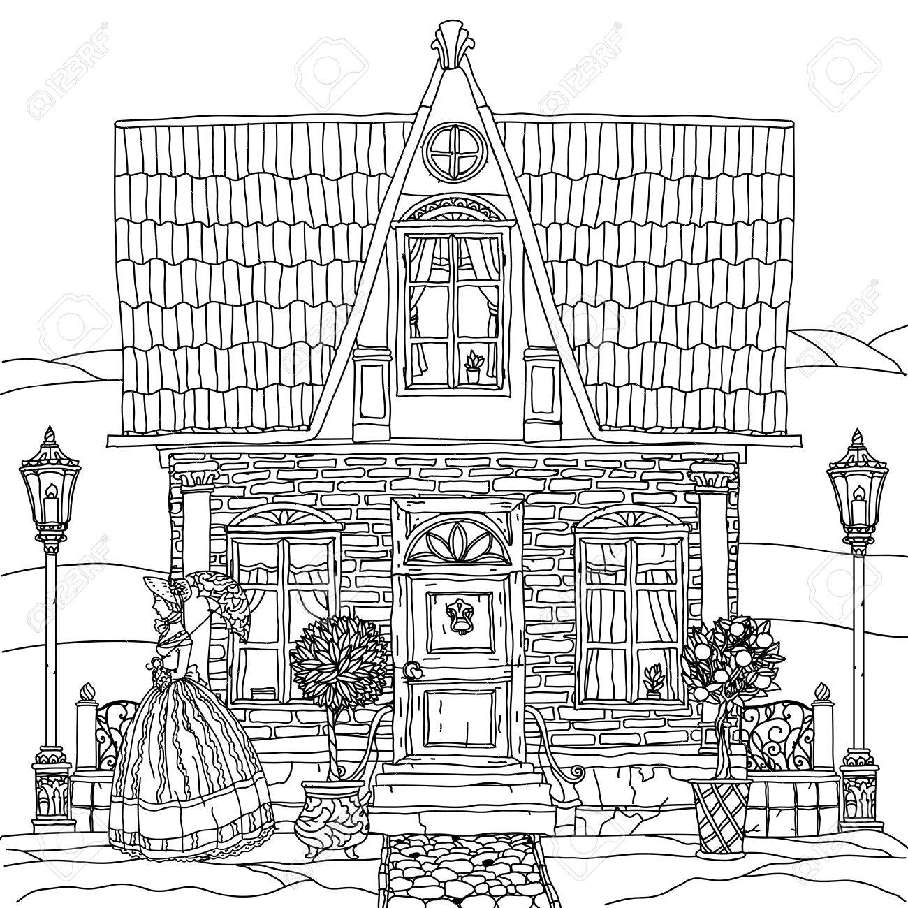 44+ Victorian Houses Coloring Book HD 44+ Victorian Houses Coloring Book HD