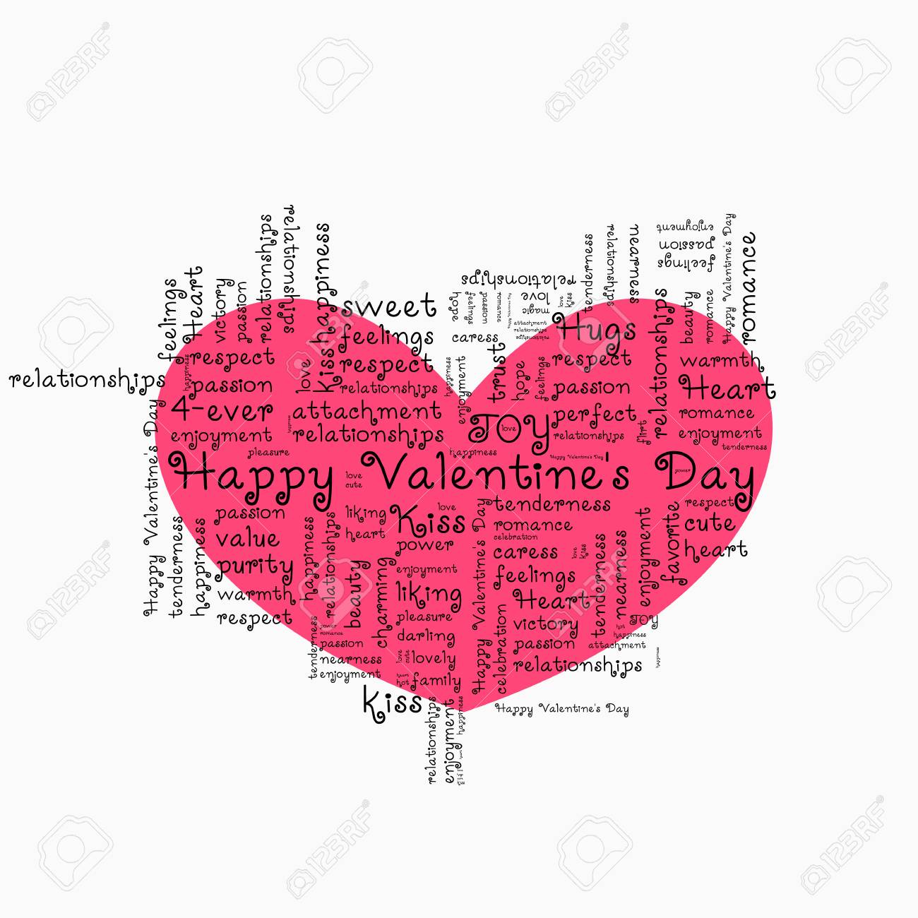 valentines day love background greeting card or invitation love template word
