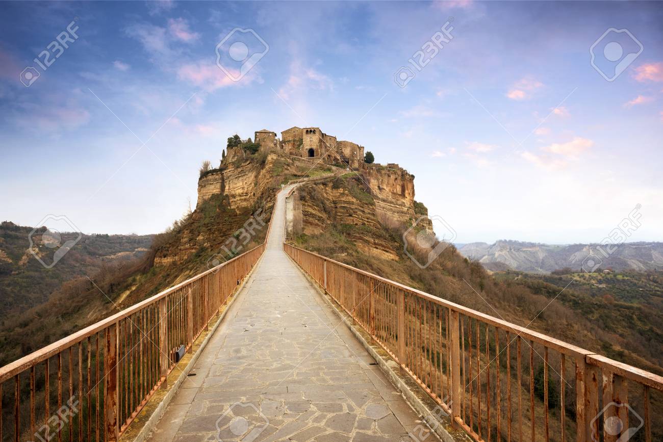 Civita Di Bagnoregio Viterbo Lazio Italy Picturesque Landscape
