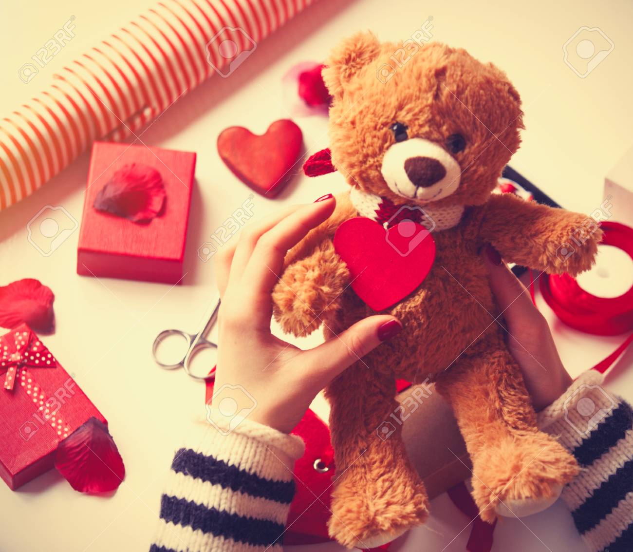 nounours saint valentin