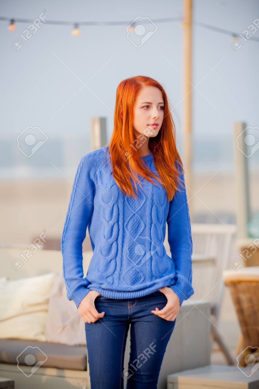 redhead sweater