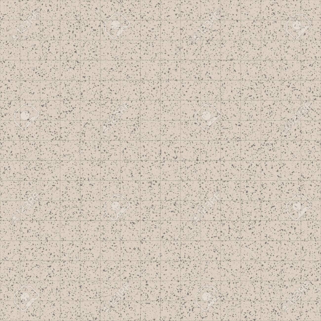 The Wall Is Made Of Small Square Tiles Beige Speckled .Texture Or  Background Stock Photo, Picture and Royalty Free Image. Image 135869280.