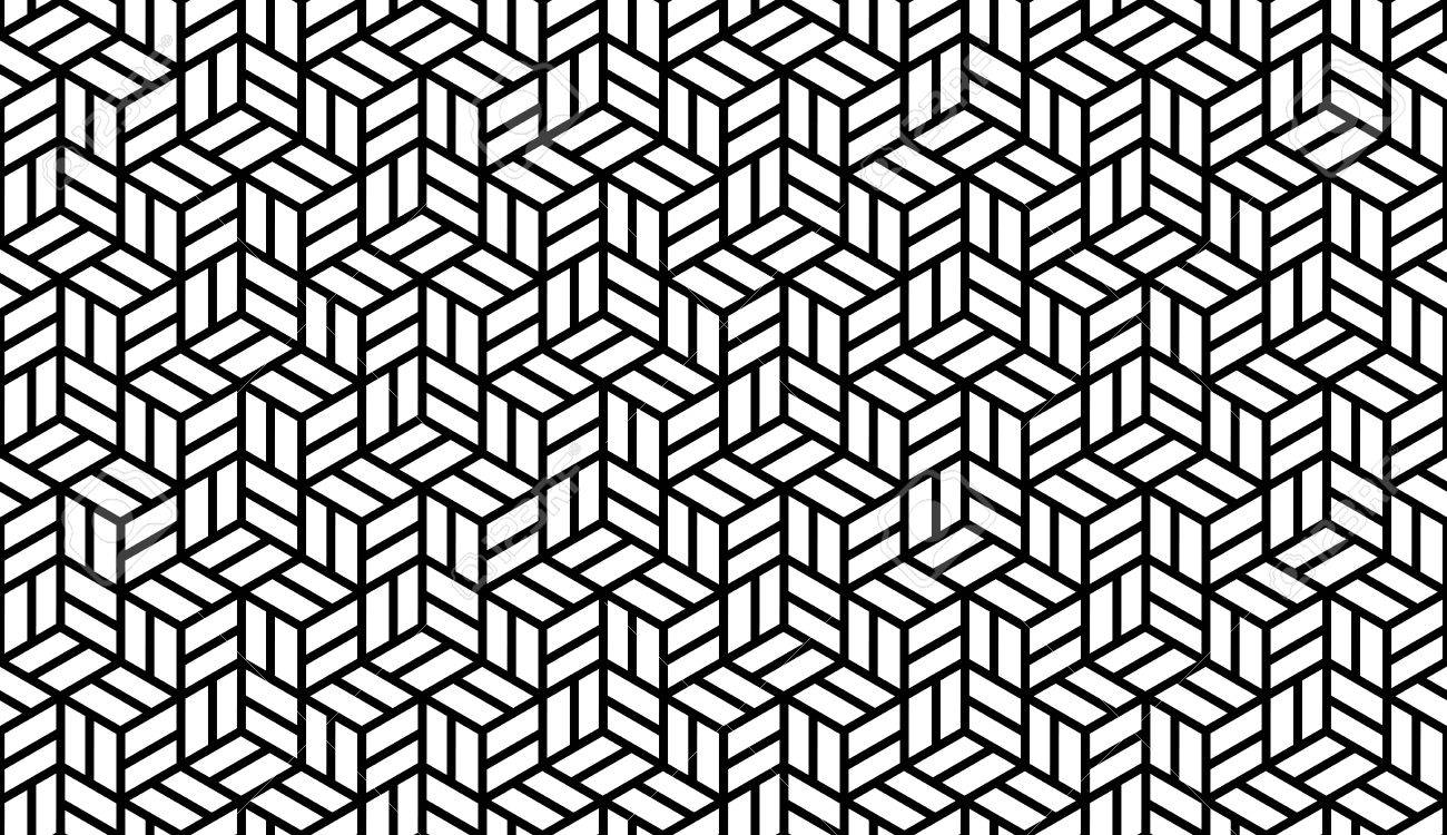 Schwarz Weiß Optik Geometrische Nahtlose Zum Drucken Auf Stoff Abstrakter Hintergrund Mit Muster In Der Farbfelder Bedienfeld Lizenzfrei Nutzbare Vektorgrafiken Clip Arts Illustrationen Image 35380066