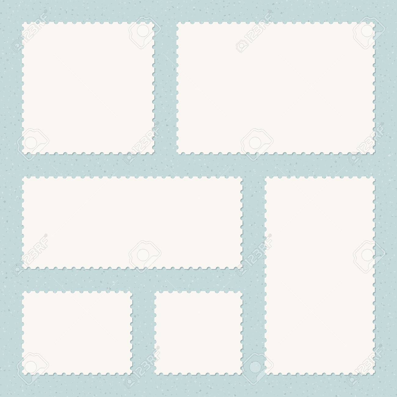 vintage postage stamps templates on textured background royalty free