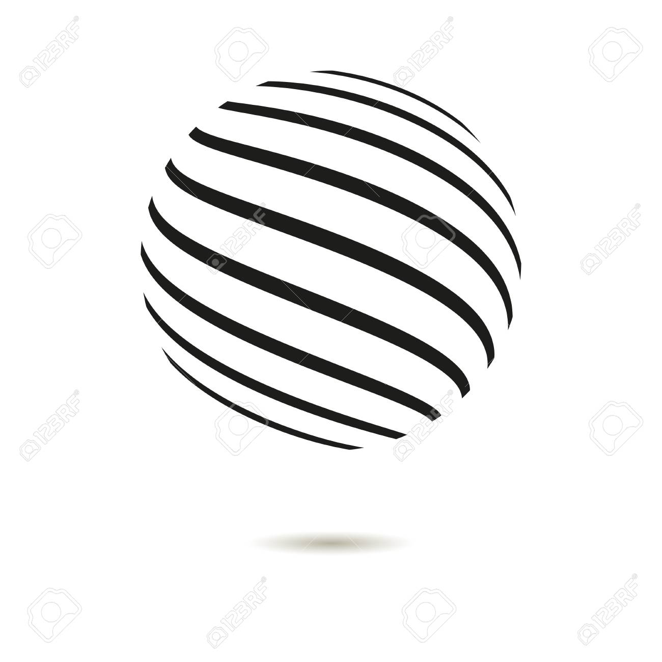 Abstract Striped Spheres.Sphere Vector Design.Logo Design Element. Royalty  Free SVG, Cliparts, Vectors, and Stock Illustration. Image 69005870., image size:1300x1300