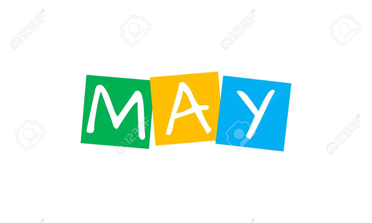 may, text in colorful rotated squares - 146016656 may, text in colorful rotated squares - 146016656