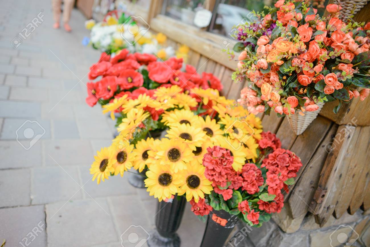街角の花屋 夏の時間 の写真素材 画像素材 Image