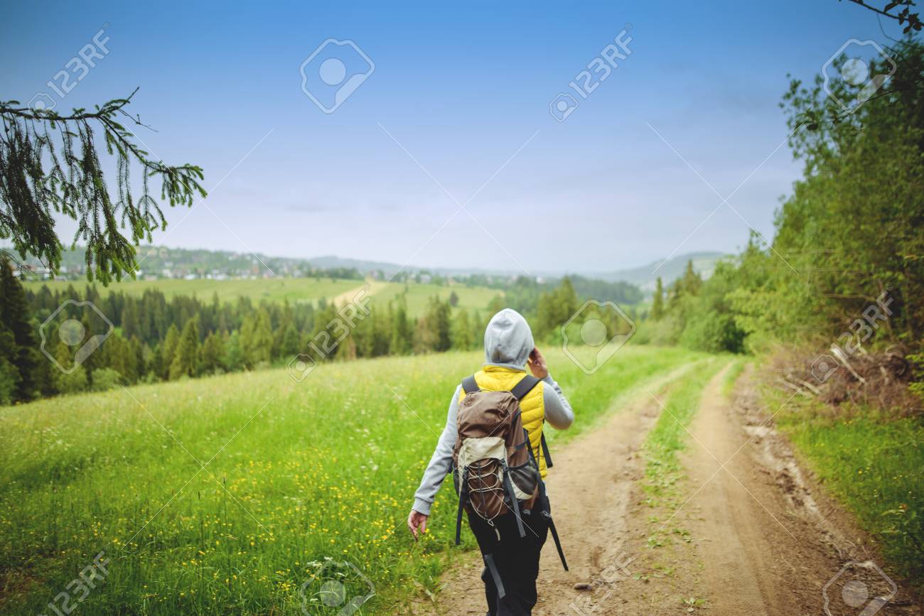 Hiking Woman Brunette Hiking Woman Brunette