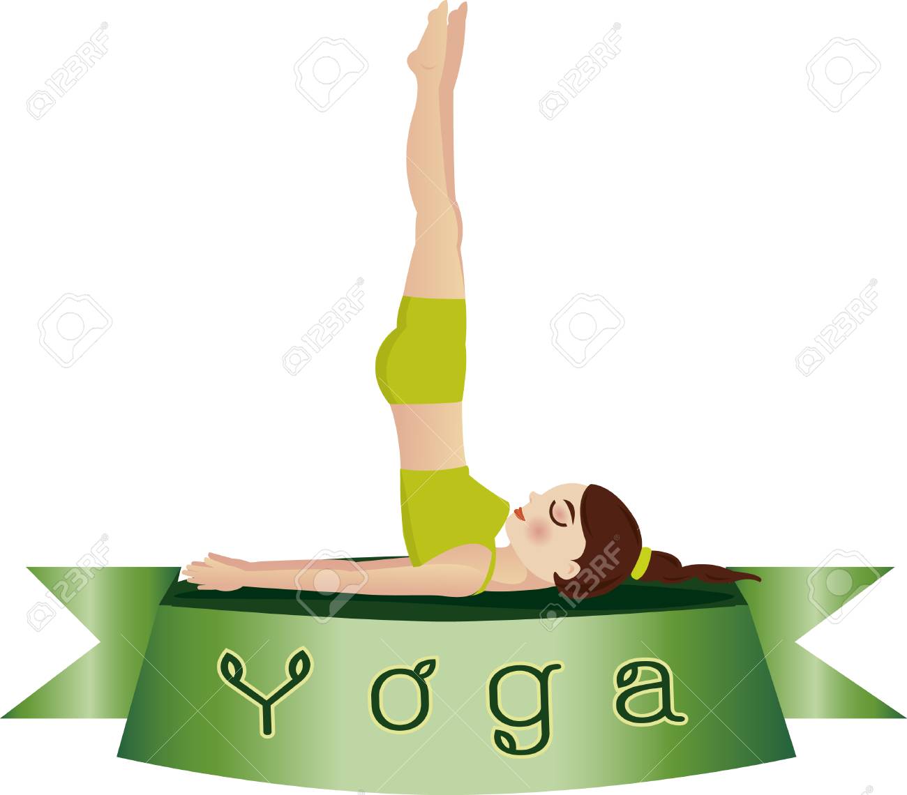 ポーズの練習 Yoga Vector イラスト女性のイラスト素材 ベクタ Image