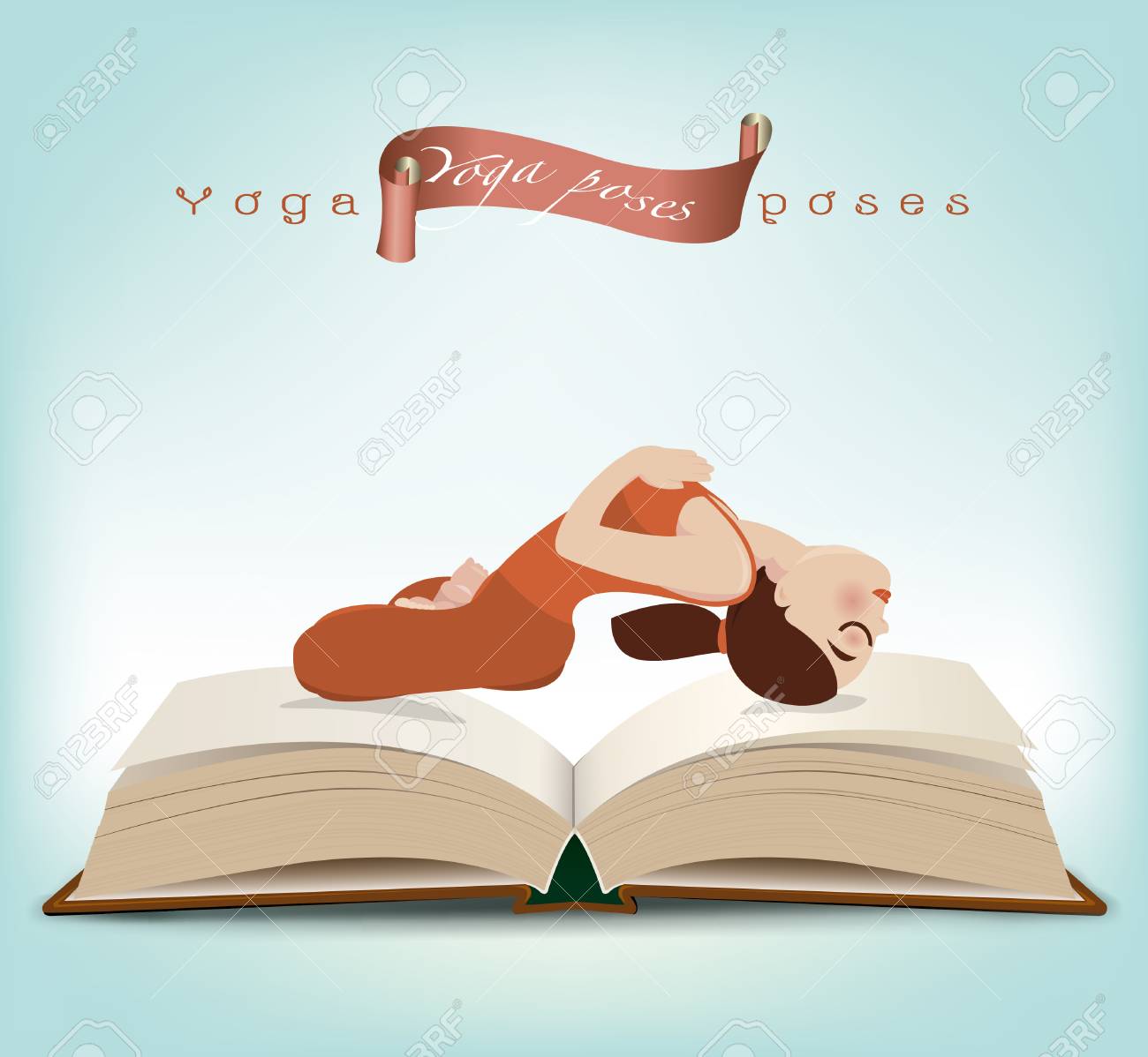 ポーズの練習 Yoga Vector イラスト女性 のイラスト素材 ベクタ Image