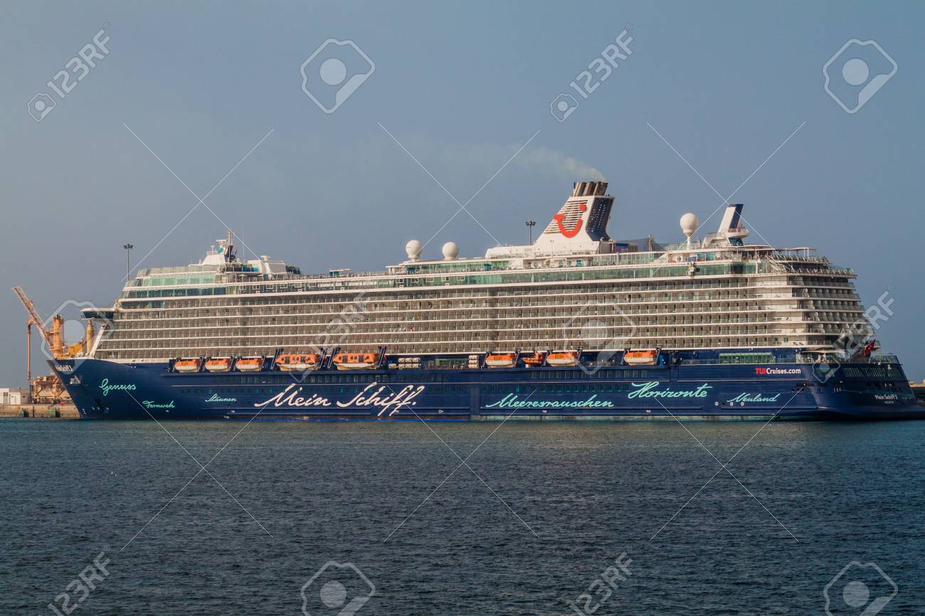 Muscat Oman February 23 2017 Mein Schiff 3 Cruise Ship In