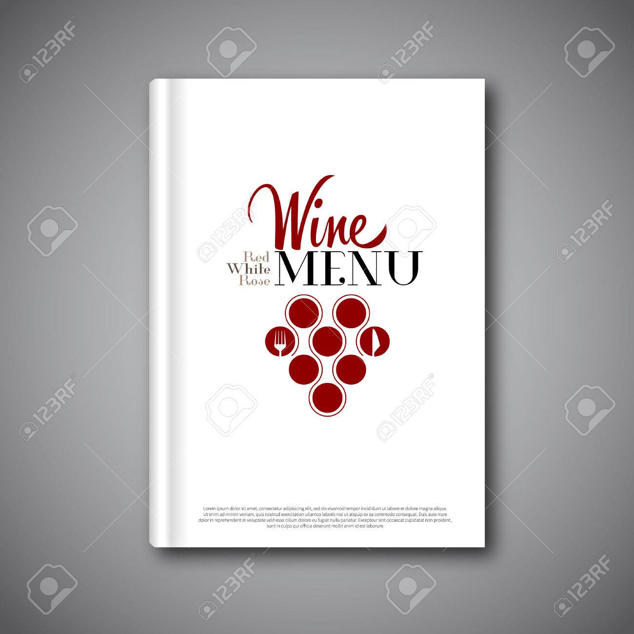 simple wine menu abstract brochure book flyer design template simple flyer design