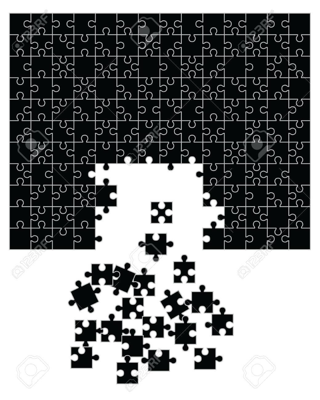 パズルの欠けている部分をベクトルのイラスト素材 ベクタ Image 5266