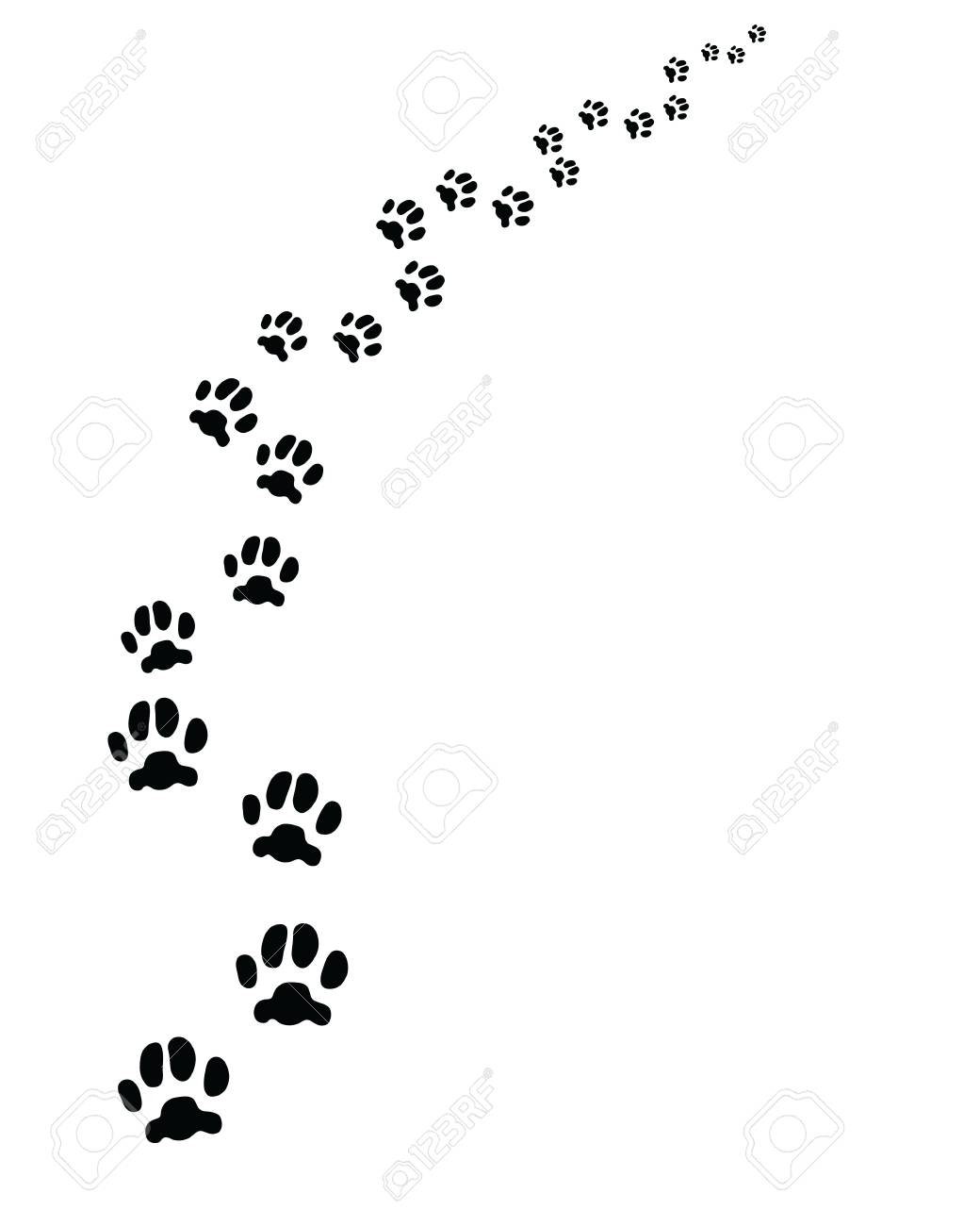 猫の足跡のイラスト素材 ベクタ Image 猫の足跡のイラスト素材 ベクタ Image