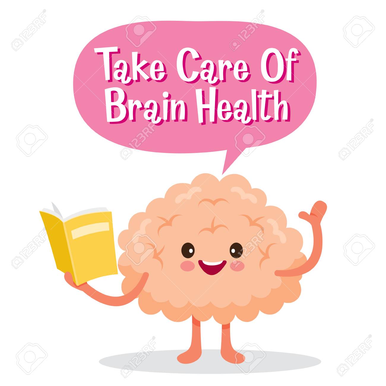 brain human internal organ cartoon character physiology