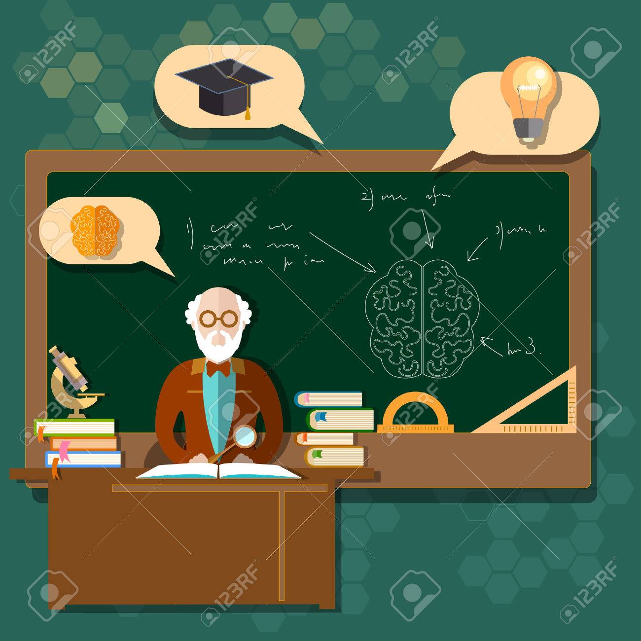 教育教授先生学生教育委員会教室学校大学研究数学幾何ベクトル図に戻る のイラスト素材 ベクタ Image