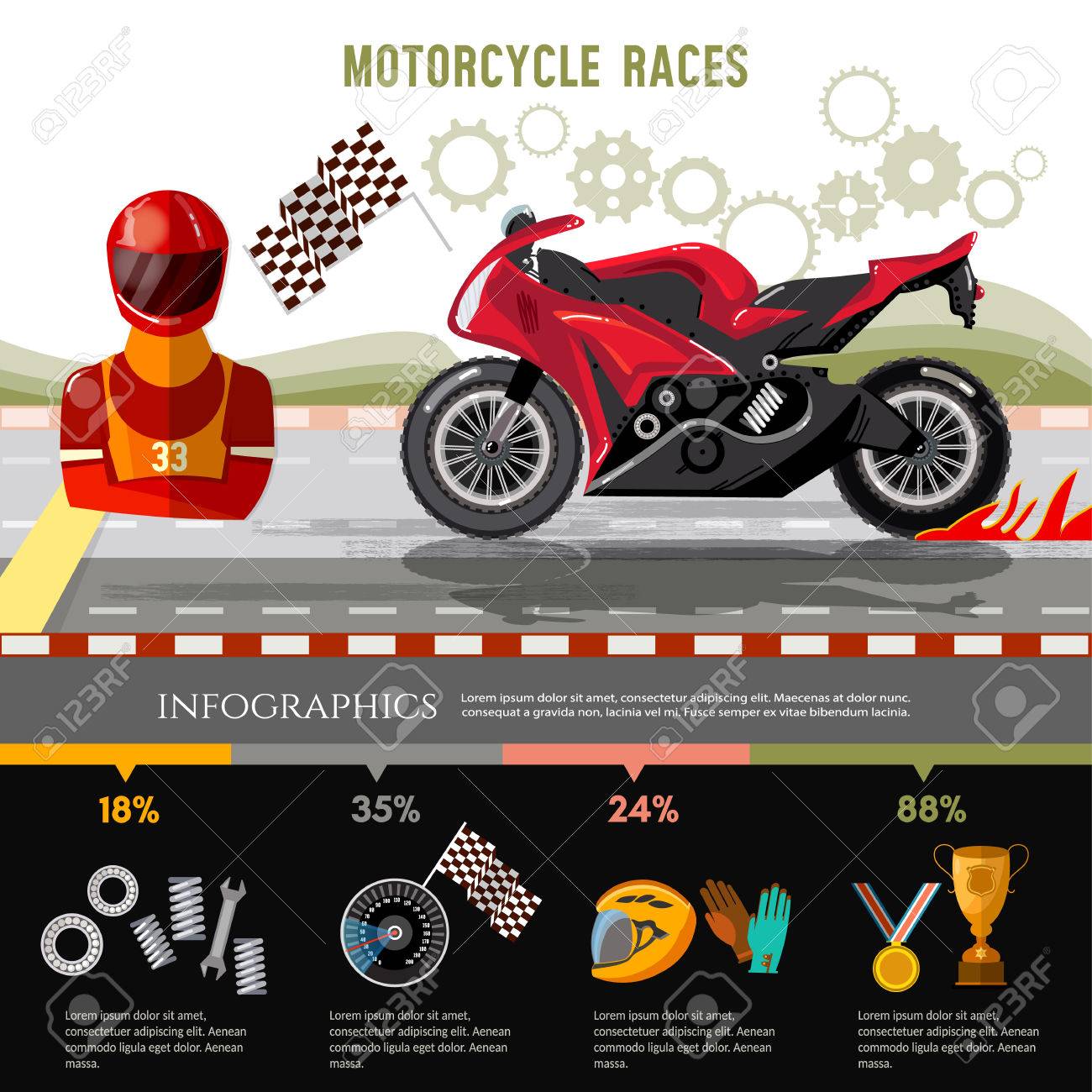 motorcycle races infographic motorcycle racing championship moto championship flyer
