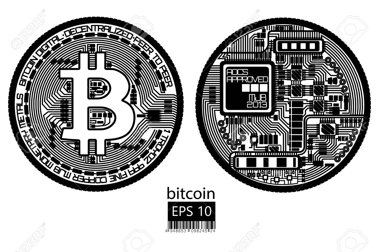 비트 코인, 물리적 비트 코인 벡터 일러스트 레이 션 로열티 무료 사진, 그림, 이미지 그리고 스톡포토그래피. Image 98824215