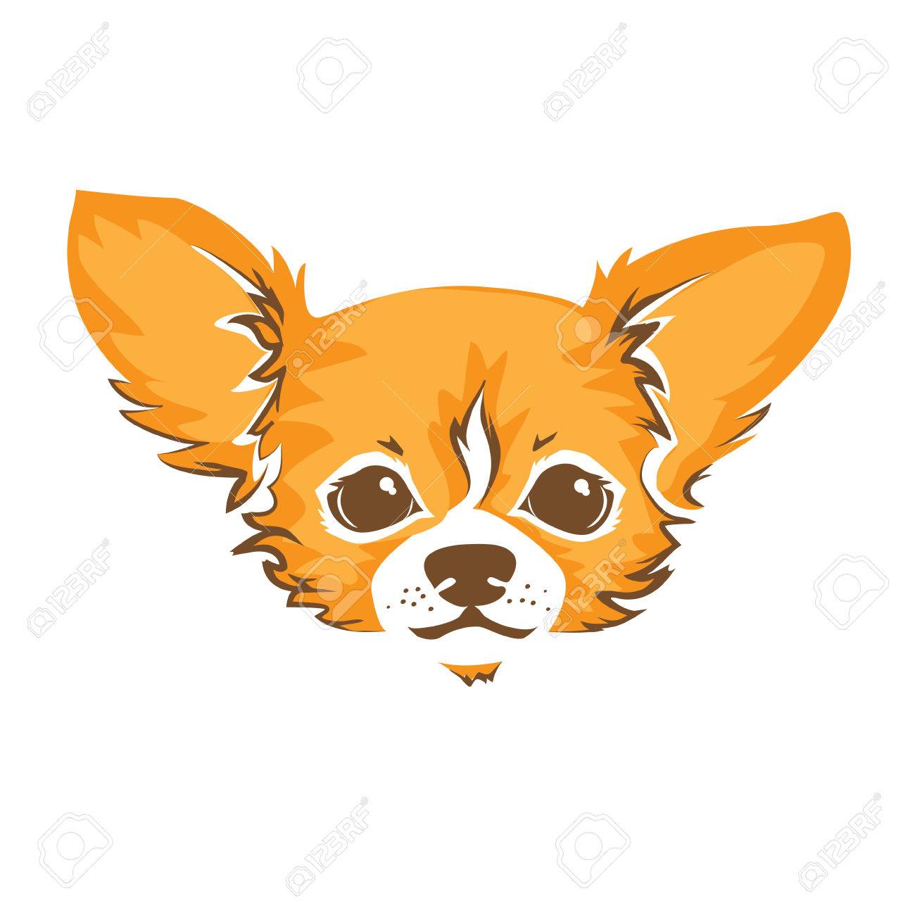 チワワ犬の頭 犬のベクトル図です のイラスト素材 ベクタ Image