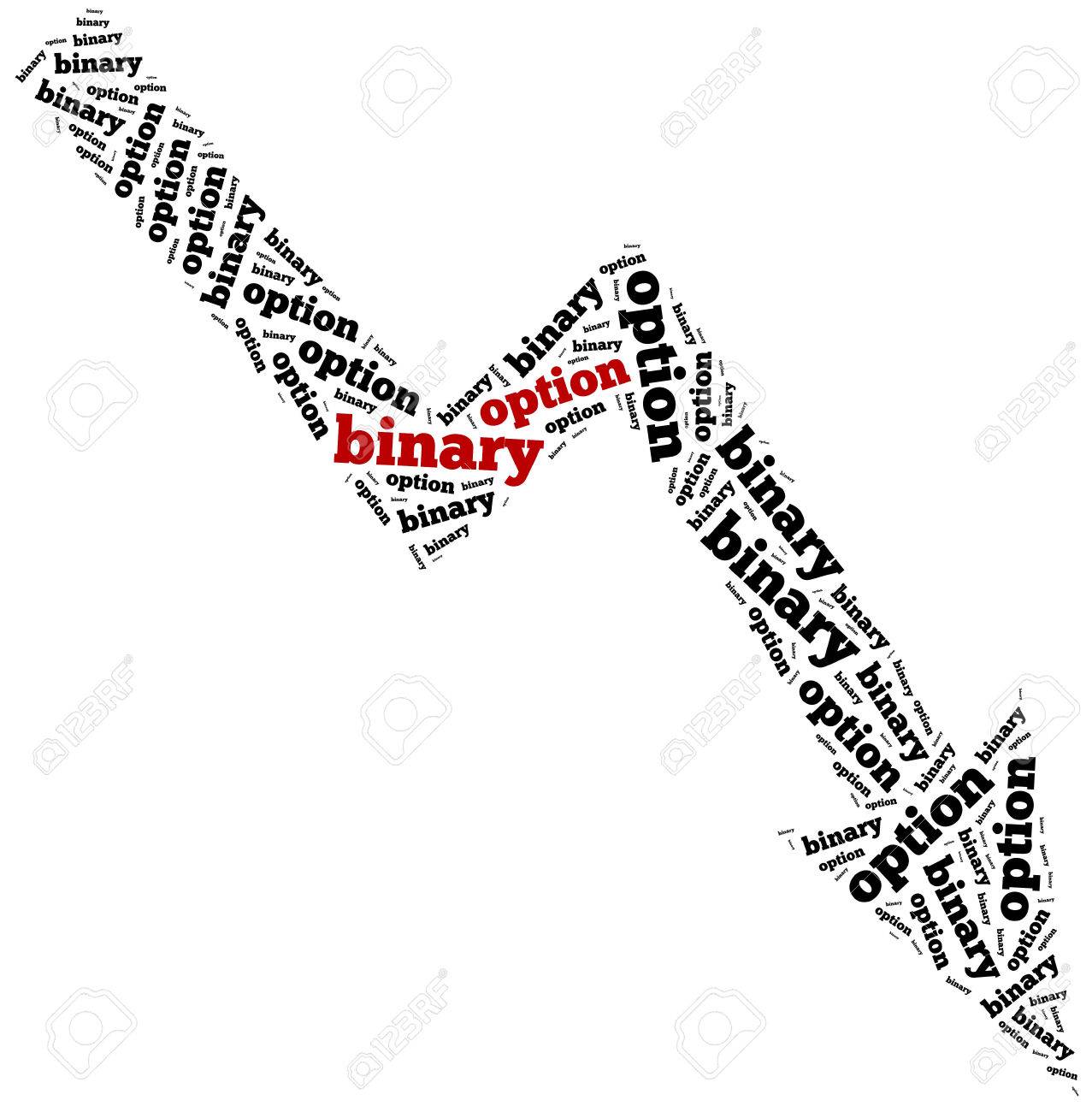 バイナリ オプションのドロップに関連単語雲のイラストです の写真素材 画像素材 Image