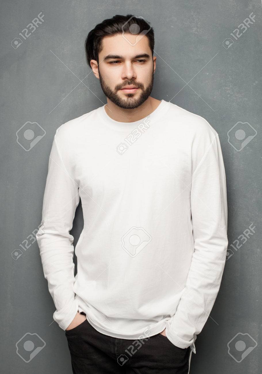 sueter blanco hombre