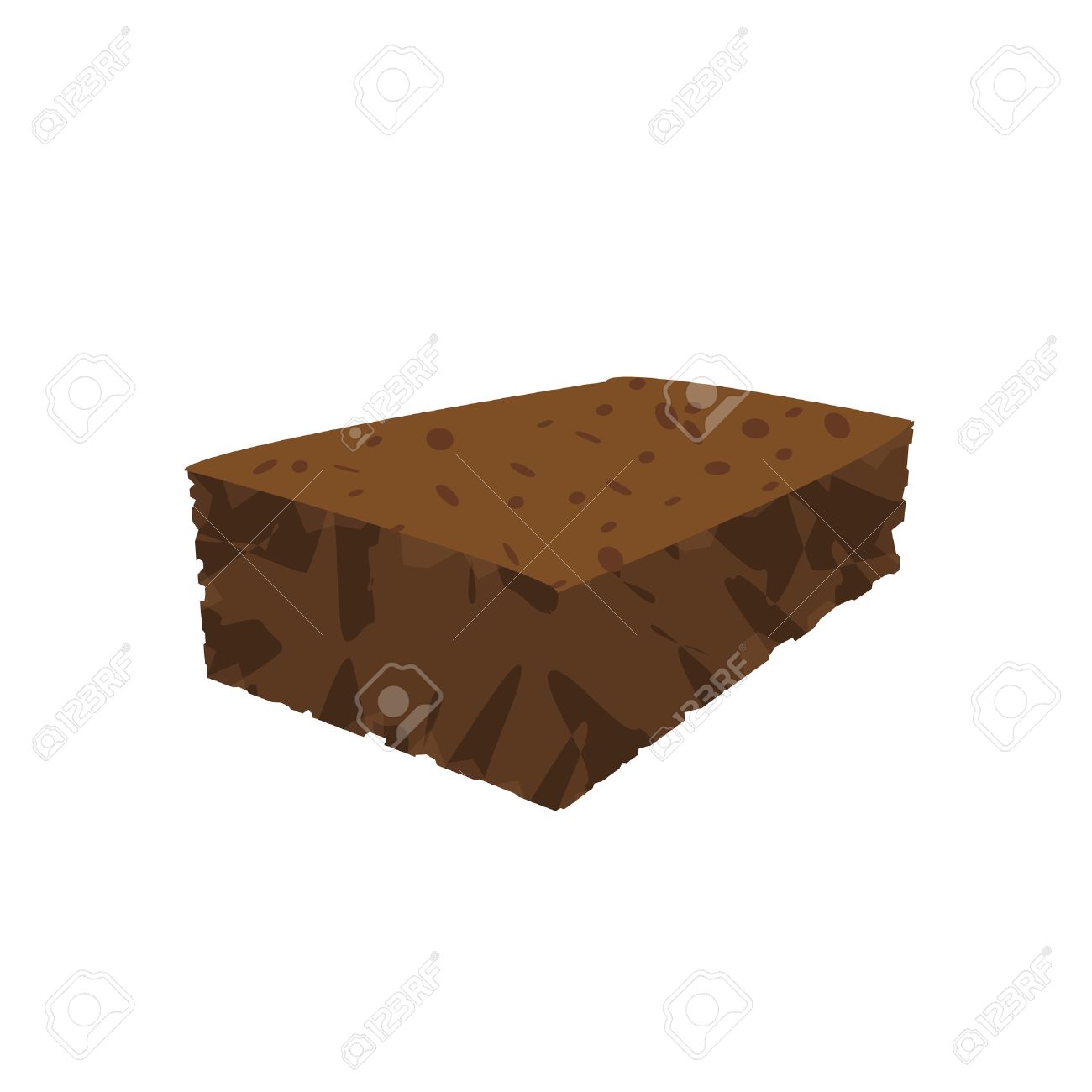 Brown Block Brownie Simple Vector Perspective Illustration Royalty Free  SVG, Cliparts, Vectors, and Stock Illustration. Image 30393608., image size:1300x1300