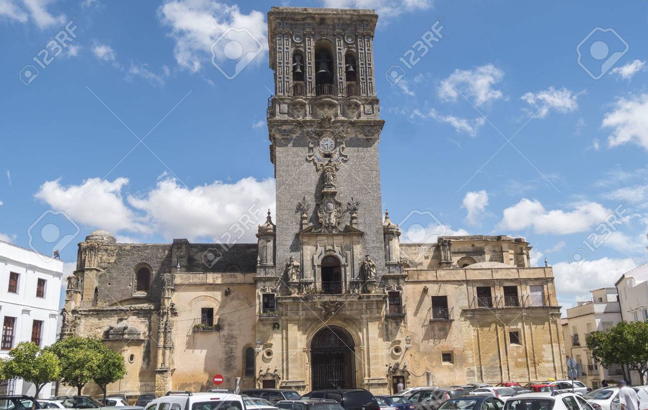 Church Of Santa Maria De La Asuncion Arcos De La Frontera Spain Stock Photo Picture And Royalty Free Image Image 44564306