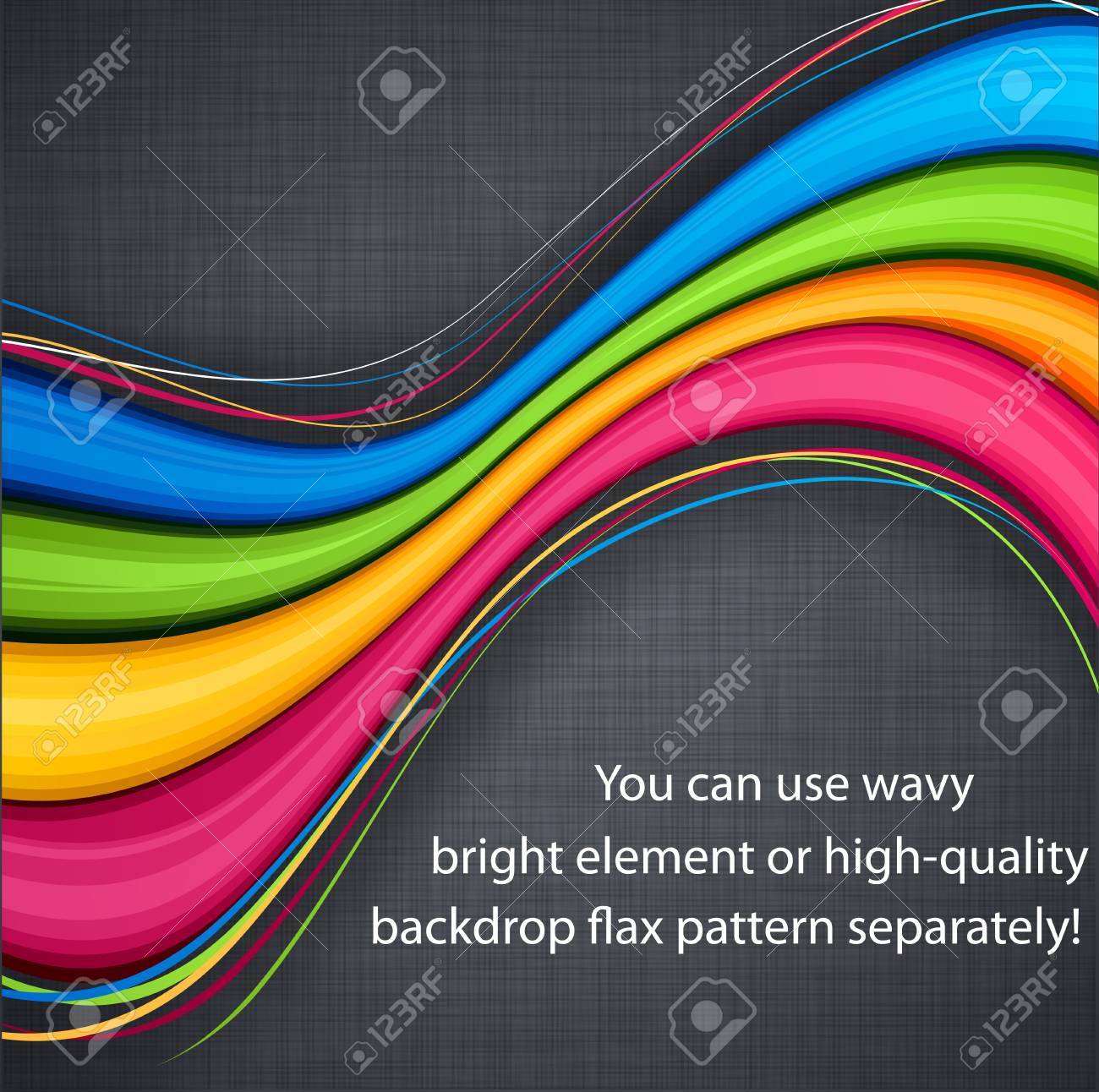 Vector illustration of abstract vibrant background on linen texture. - 10943338 Vector illustration of abstract vibrant background on linen texture. - 10943338