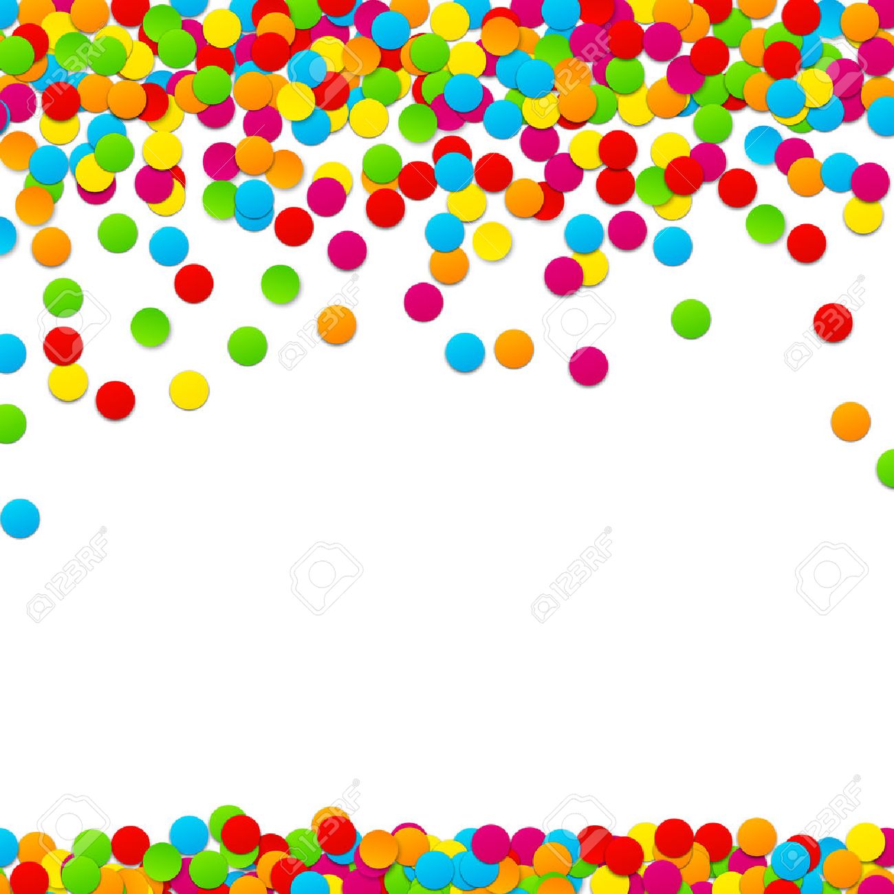 紙吹雪のカラフルなお祝いの背景 ベクトル イラスト のイラスト素材 ベクタ Image