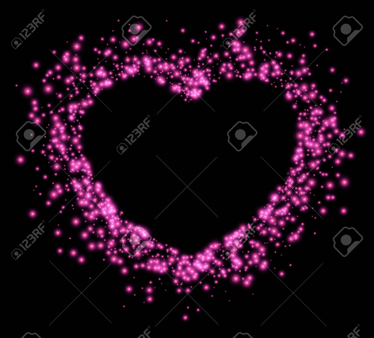 Liebeshintergrund Des Schwarzen Valentinsgrusses Mit Glanzendem Rosa Herzen Vektor Illustration Lizenzfrei Nutzbare Vektorgrafiken Clip Arts Illustrationen Image 68455544