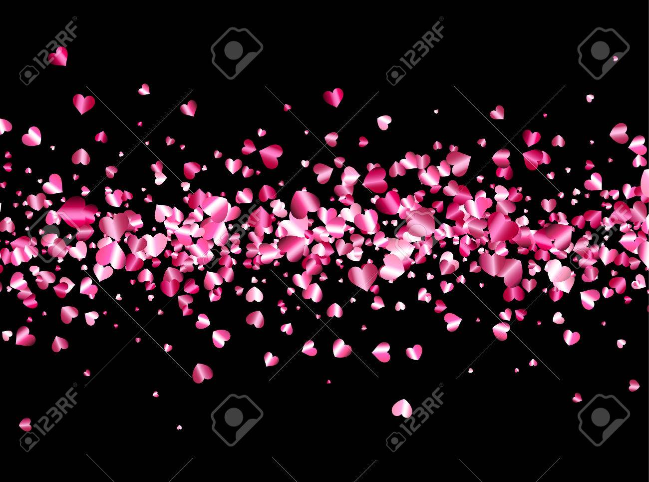 Black and pink hearts background photo Black and pink hearts background photo