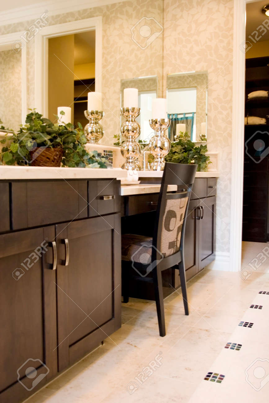 Modern Elegant Bathroom Vanity Stock Photo Picture And Royalty Free Image Image 2733496