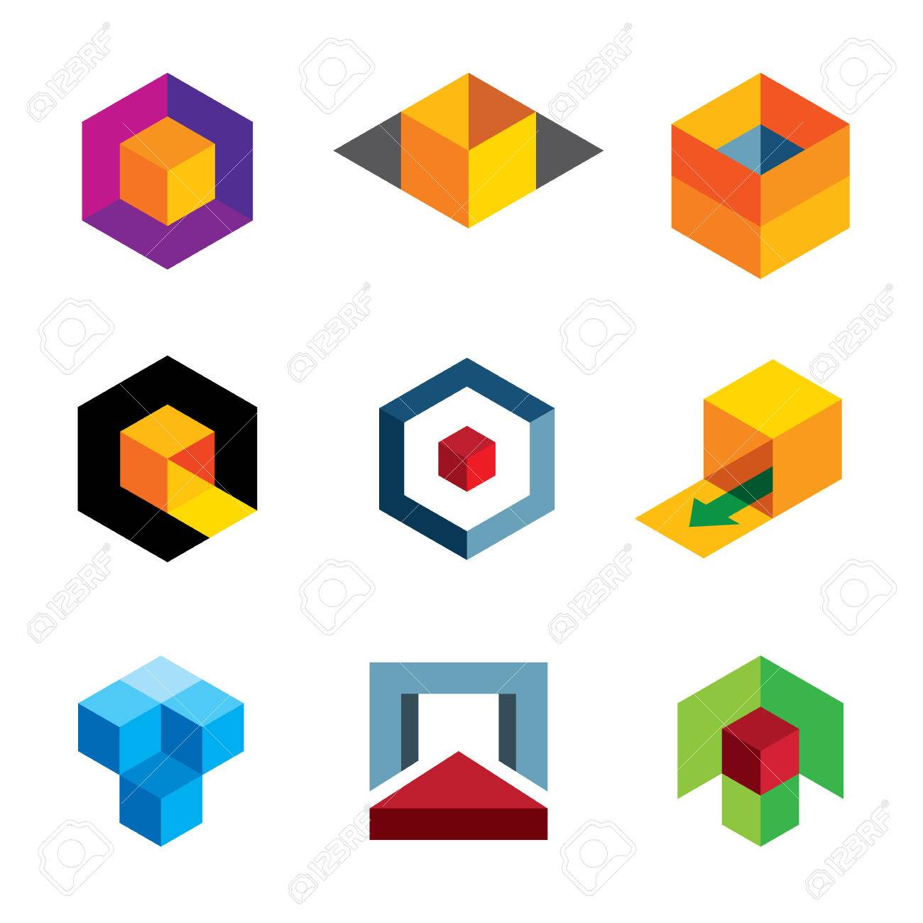 Creative 3d Cube Body For Professional Company Logo Icon Royalty Free Cliparts Vectors And Stock Illustration Image 28914188