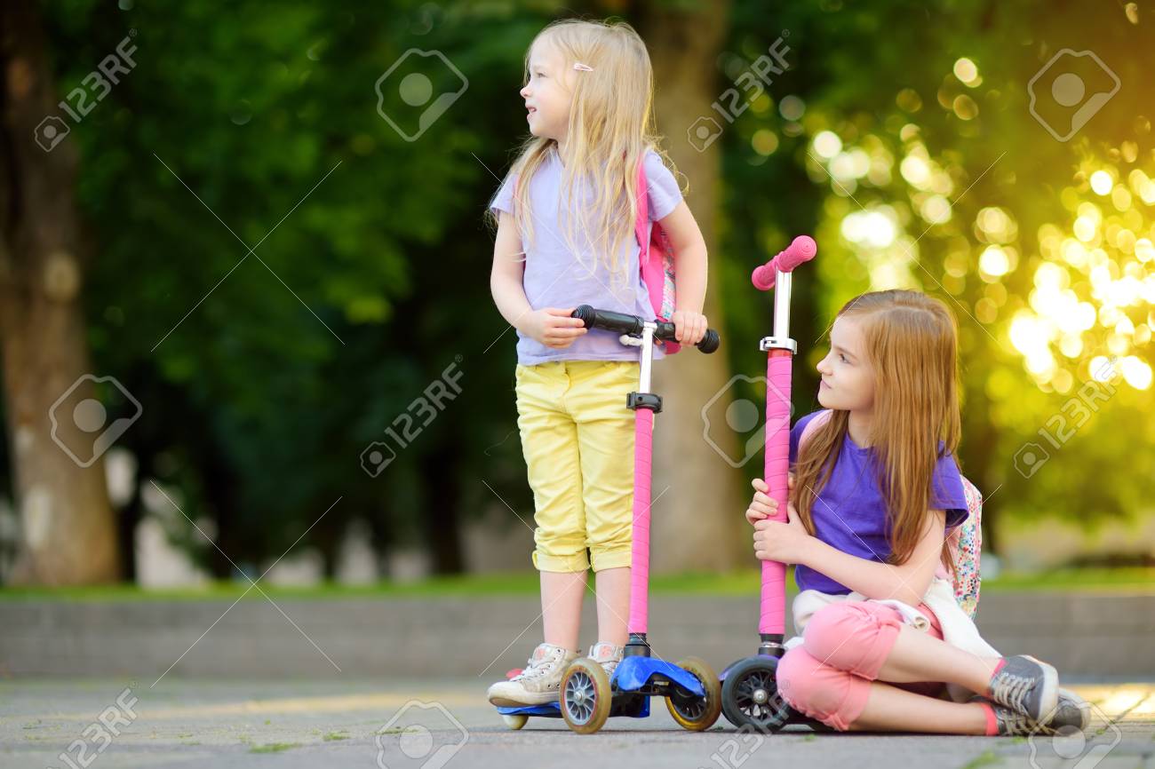 girls ride on scooter