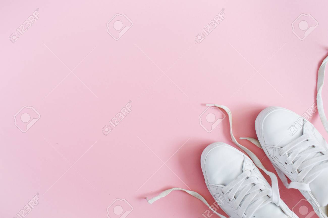 pink and white womens sneakers