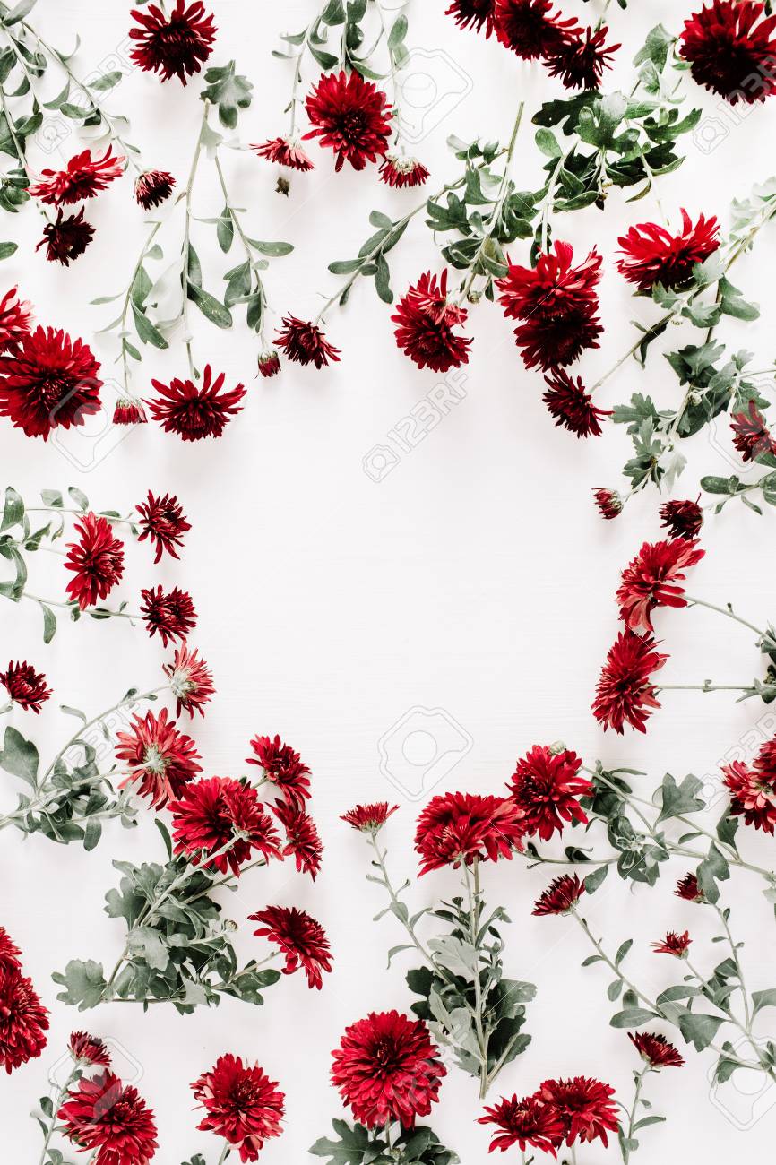 red floral