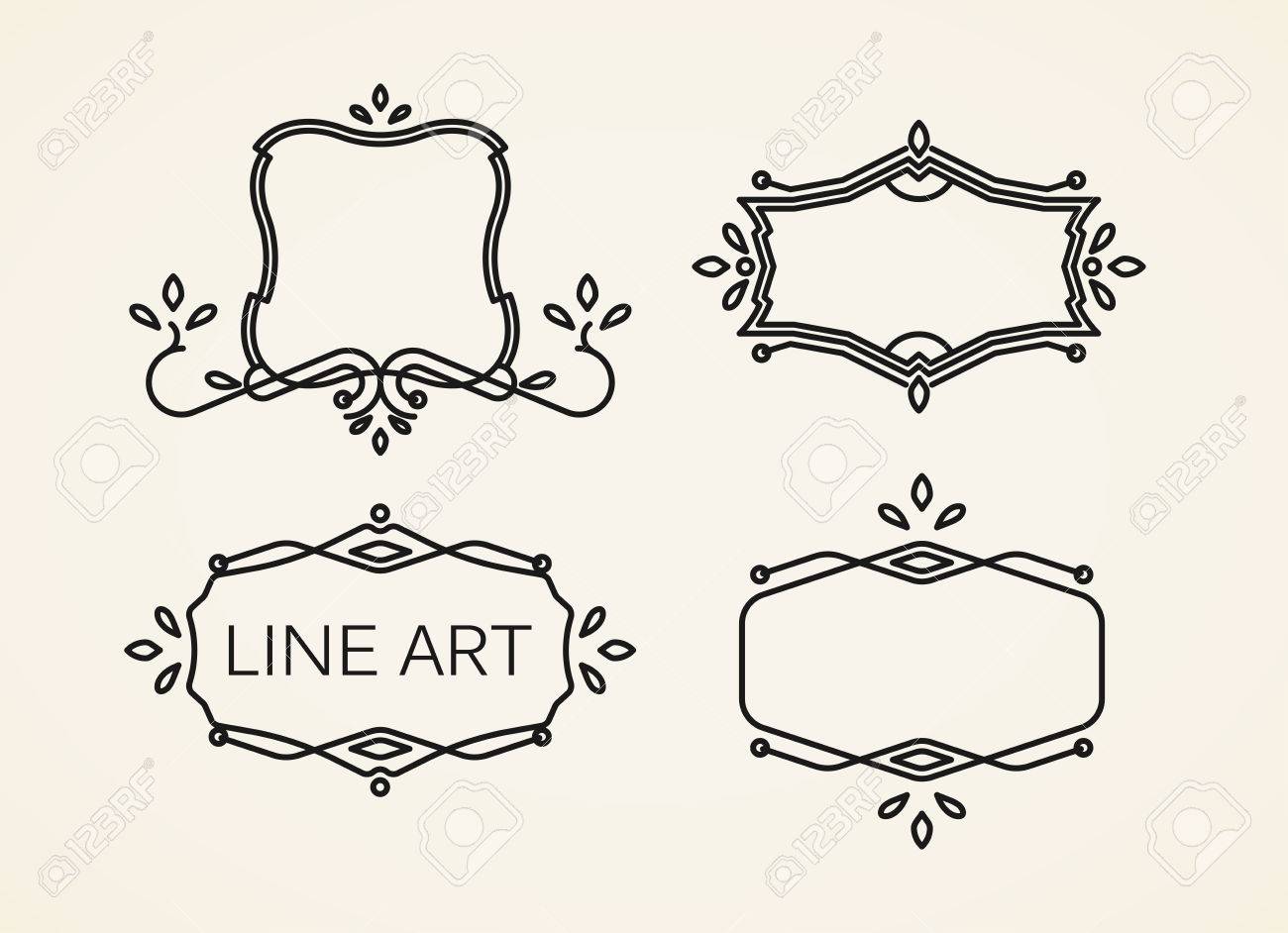 vector set of floral