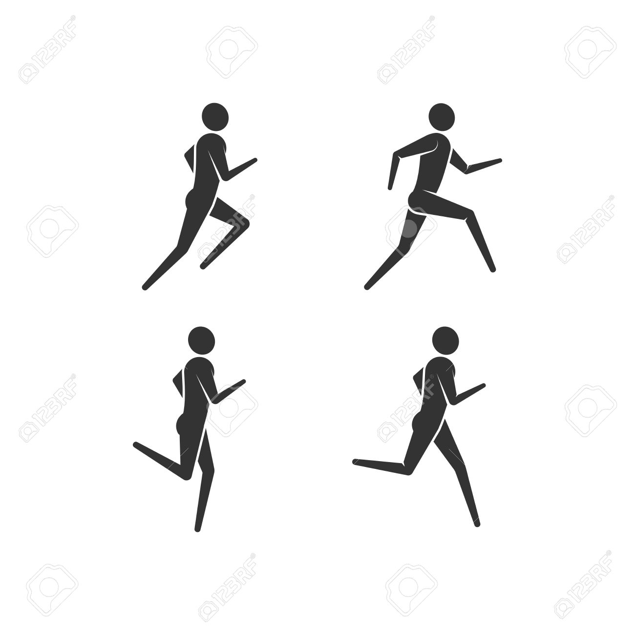 jogging icons