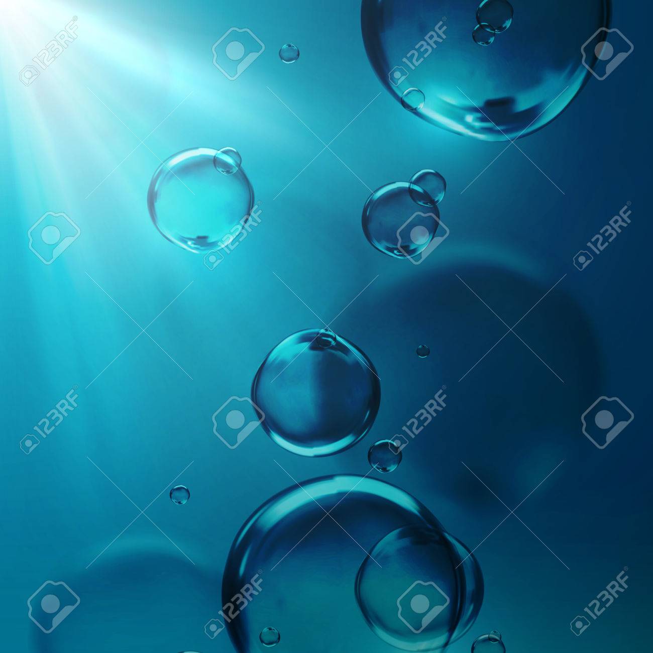 Vector Illustration Of Transparent Fresh Shiny Water Bubbles Royalty Free Cliparts Vectors And Stock Illustration Image
